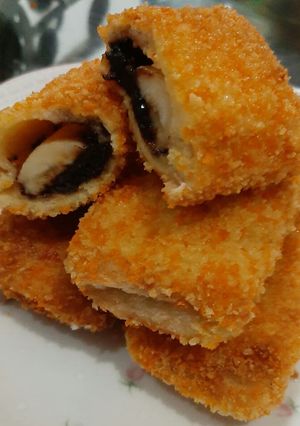 Foto resep Roti goreng pisang coklat