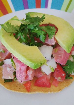 Una foto de Ceviche de atún