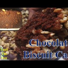 A picture of No Oven Chocolate Cake | Chocolate Biscuit cake | Chocolate Cake Recipe | Eggless Biscuit Cake.