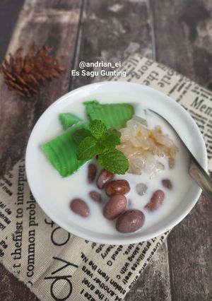 Foto resep Es Sagu Gunting (Che Hun Tiaw)