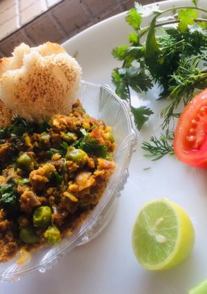 A picture of Soya keema matar.