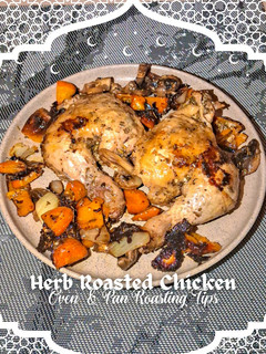 Foto resep Herb Roasted Chicken, Oven & Pan Roasting