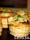 Volovanes rellenos de Espárragos y Mejillones 🍃🍃