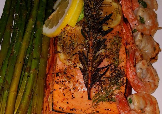 Recipe of Super Quick Homemade Mike&#39;s Grilled Citrus Seafood Dinner