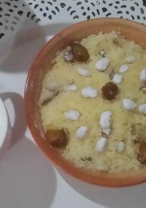 صورة لوصفة مسفوف بالدقلة والزبيب