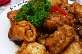 Anti Ribet, Memasak Ayam Gulung Terong saus Lada Hitam Bunda Pasti Bisa