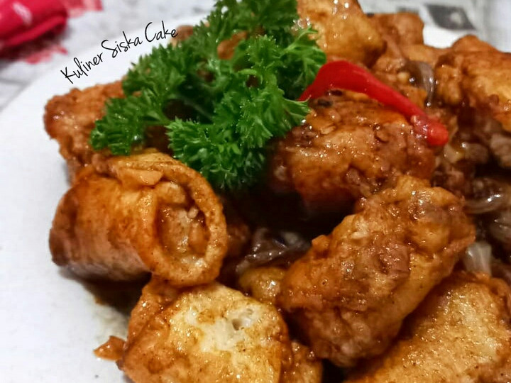 Cara Buat Ayam Gulung Terong saus Lada Hitam Enak Terbaru