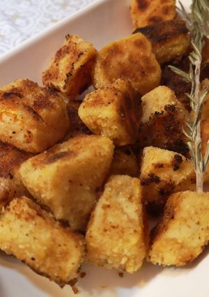 Foto di Cubetti di zucca gratinati