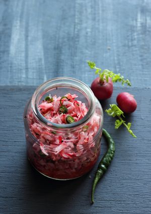 A picture of INSTANT RADISH RELISH (Mooli ka Instant Achaar).