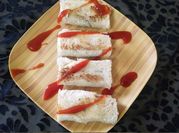 A picture of paneer bread roll