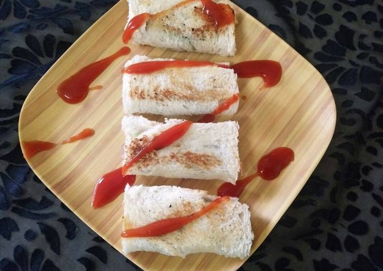 Recipe of Ultimate Paneer bread roll