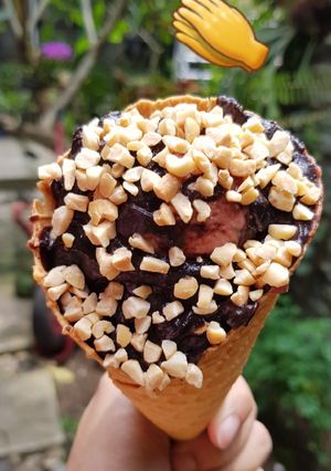 Foto resep Ice cream Choco banana strawberry #icecreamrumahan