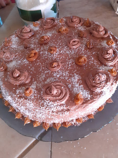 Una foto de Torta con mousse de chocolate