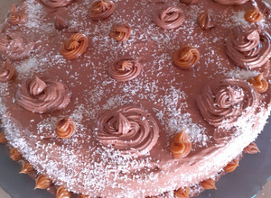 Una foto de Torta con mousse de chocolate