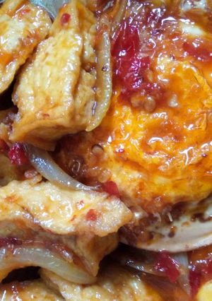 Foto resep Telur Ceplok Sambal Balado Campur Tahu