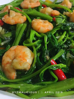 Foto resep Kangkung Udang Saus Tiram