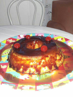 Una foto de Flan casero de dulce de leche😋😋rápido y sencillo