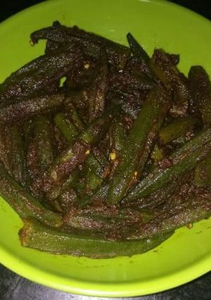 A picture of Chatpati Masala Bhindi.