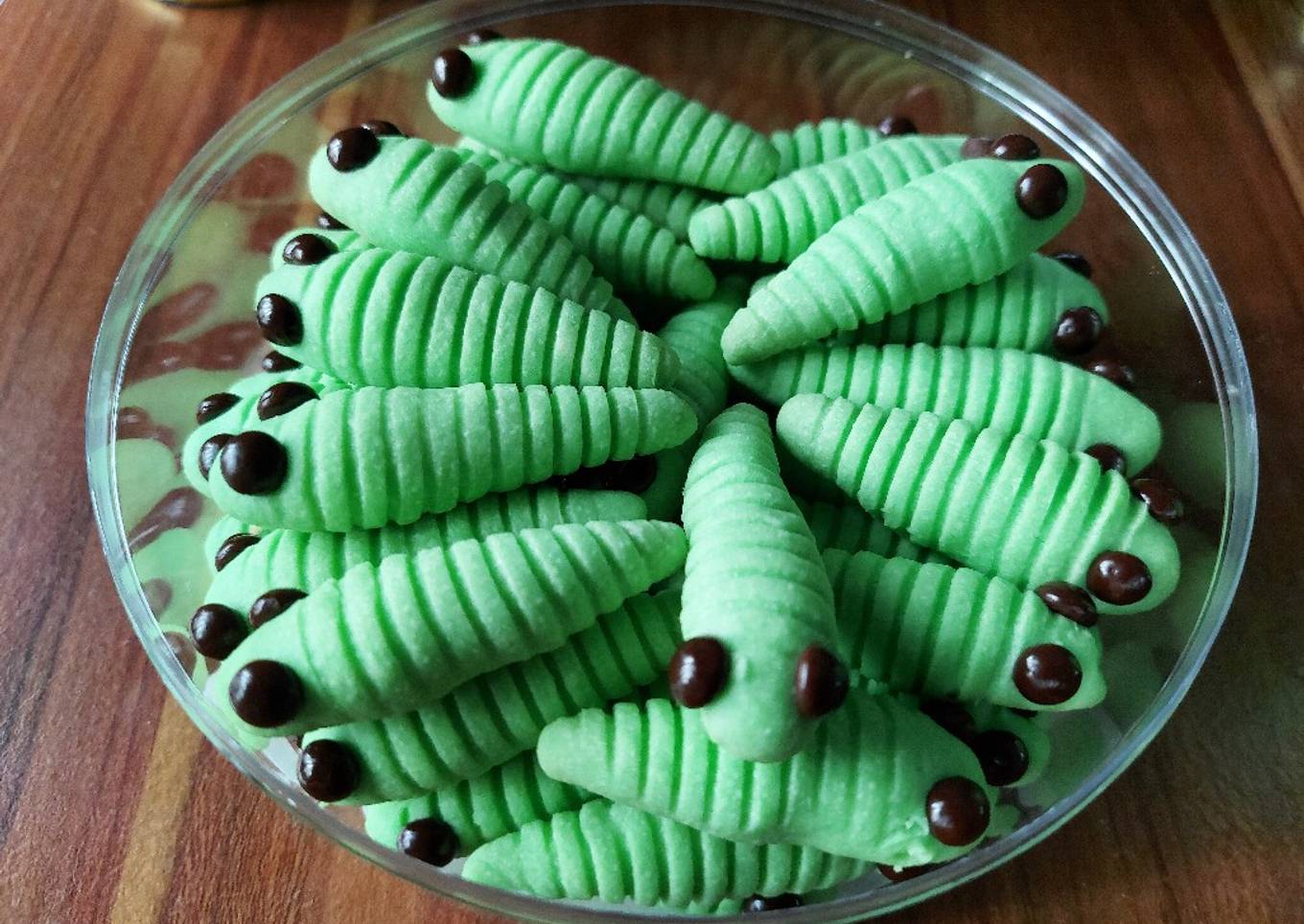 Catepillar cookies (kue ulat)