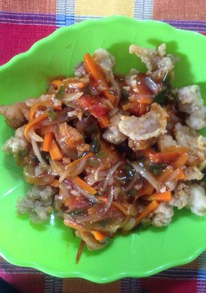 Foto resep Ayam tepung crispy asam manis