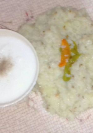 A picture of Vrat (Fasting) Special Recipe samak ke chawal (barnyard millet) ki khichdi.