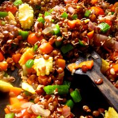 A picture of A warm salad for a cold chilly day!.
