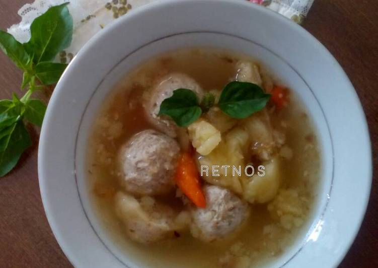 Bakso ayam kenyal(tanpa tepung) (DEBM)