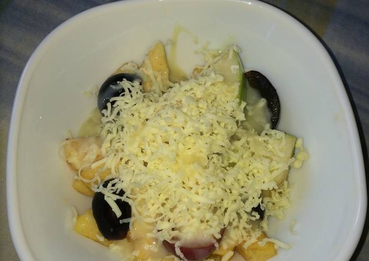 Resep Salad buah mayonise keju Enak Banget