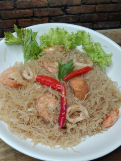 Foto resep Bihun goreng cumi udang