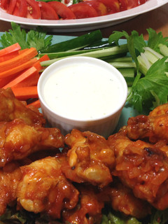 A picture of Spicy and Delicious! Buffalo Wings.