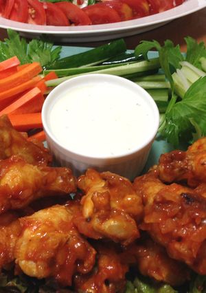 A picture of Spicy and Delicious! Buffalo Wings.
