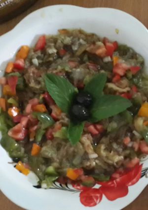 صورة لوصفة طريقة عمل سلطة متبل باذنحان