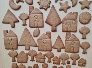 Una foto de Pueblito de galletas de jengibre y canela 🏡🌳🌻⭐🌞🌜🏡