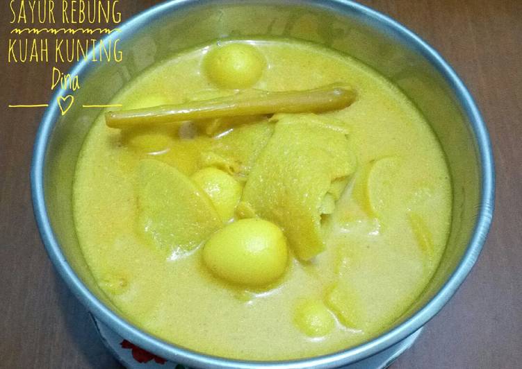 Bagaimana Membuat Sayur rebung kuah kuning, Lezat Sekali