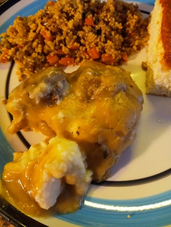 Easy Steps to Make Recipe Mashed potatoes and Gravy Surprise that is  Makes Drooling, So Delicious}