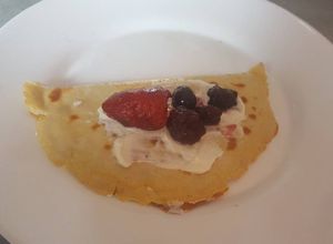 Una foto de Crepas de harina de coco