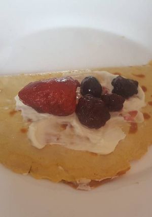 Una foto de Crepas de harina de coco