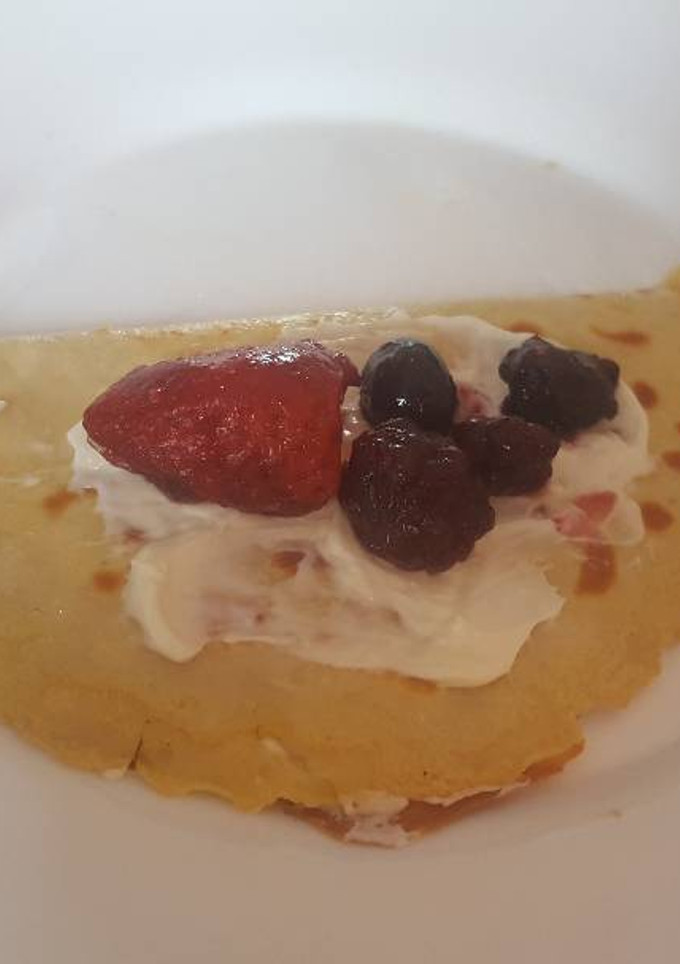 Una foto de Crepas de harina de coco