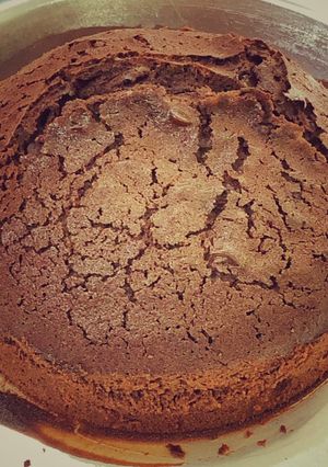 Hình của món Brownie bằng Airfryer (nồi chiên không dầu).