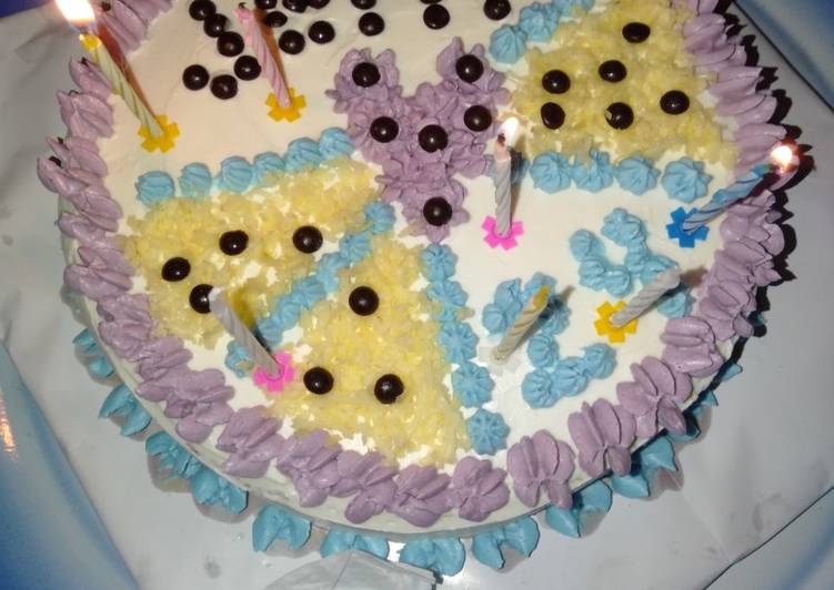 Kue tart pandan coklat