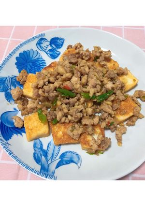 รูปของ เต้าหู้ปลาหมูสับคั่วพริกขี้หนู