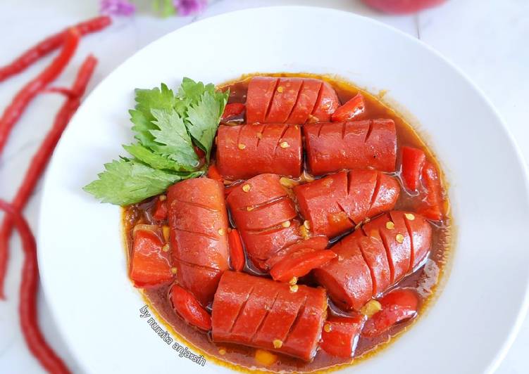 7 Resep: Spicy Sausage With BBQ Sauce yang Bisa Manjain Lidah!