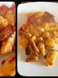 Salteado de carne y papas, con alcaparras