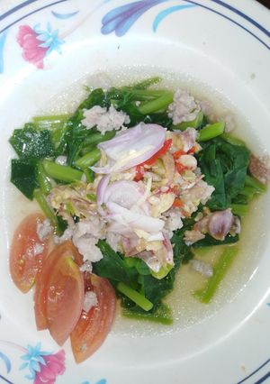 รูปของ ยำคะน้าหมูสับ