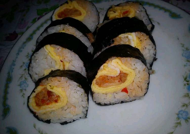 Resep: Kimchi sushi simple Legit dan Nikmat!