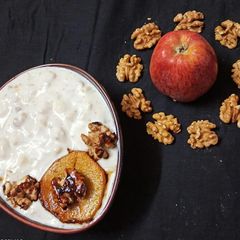 Apple walnut raita A picture of Apple walnut raita.