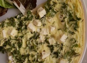Une photo de Quiche à la feta et au chou kale