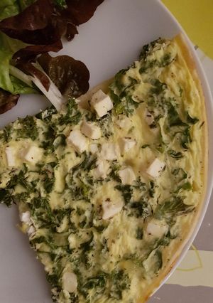 Une photo de Quiche à la feta et au chou kale