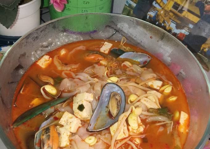 Sundubu-Jjiggae Dengan bahan2 yg ada di kulkas