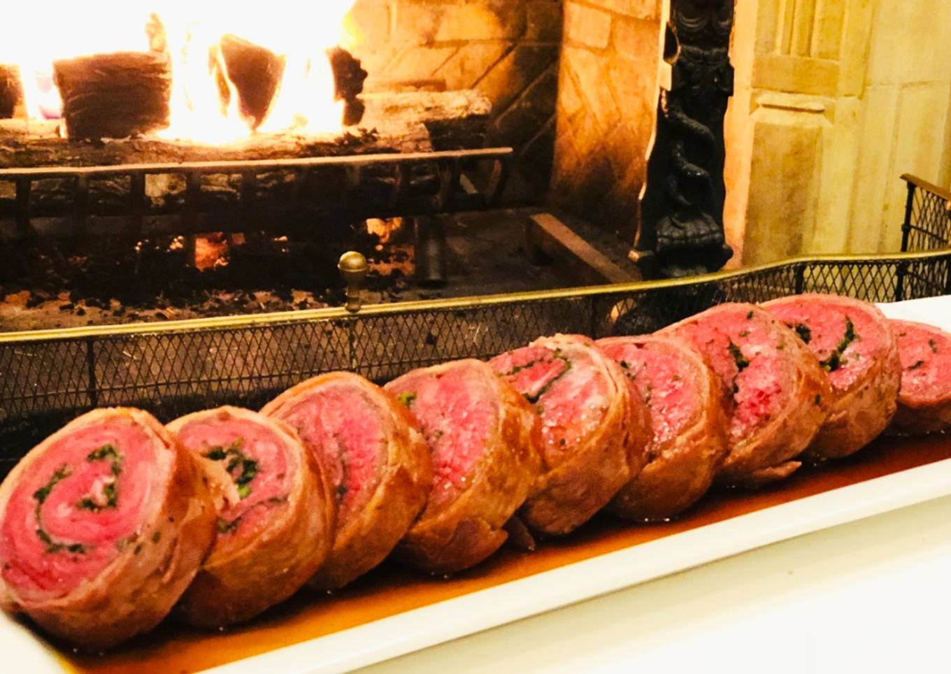 Sous Vide Prosciutto Wrapped Wagyu Ribeye Lifter